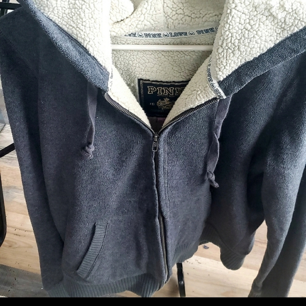 Victorias Secret L Sherpa Hoodie